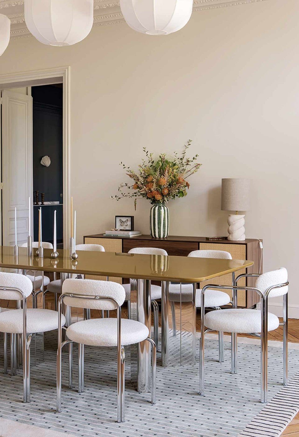 Fauteuil Hortense - Acier Chromé - Maison Caldeira