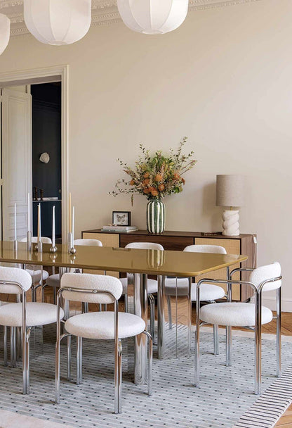 Fauteuil Hortense - Acier Chromé - Maison Caldeira