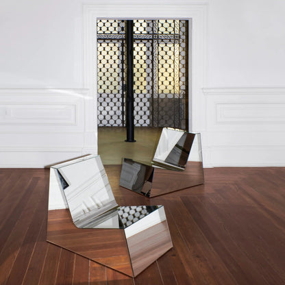 Fauteuil Mirror Lounge Chair – Structure Recouverte de Verre Miroir - Projects123A - Design Contemporain - Maison Caldeira