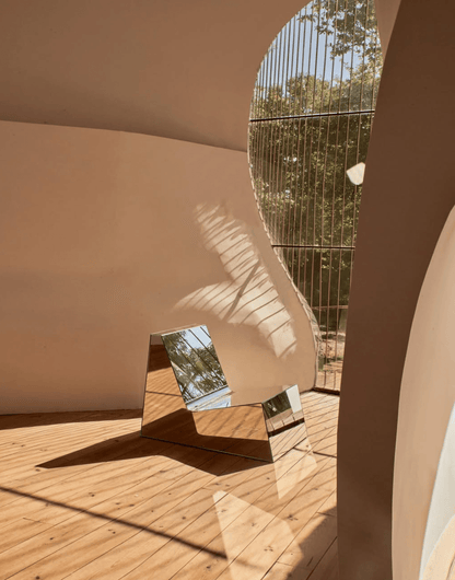 Fauteuil Mirror Lounge Chair – Structure Recouverte de Verre Miroir - Projects123A - Design Contemporain - Maison Caldeira