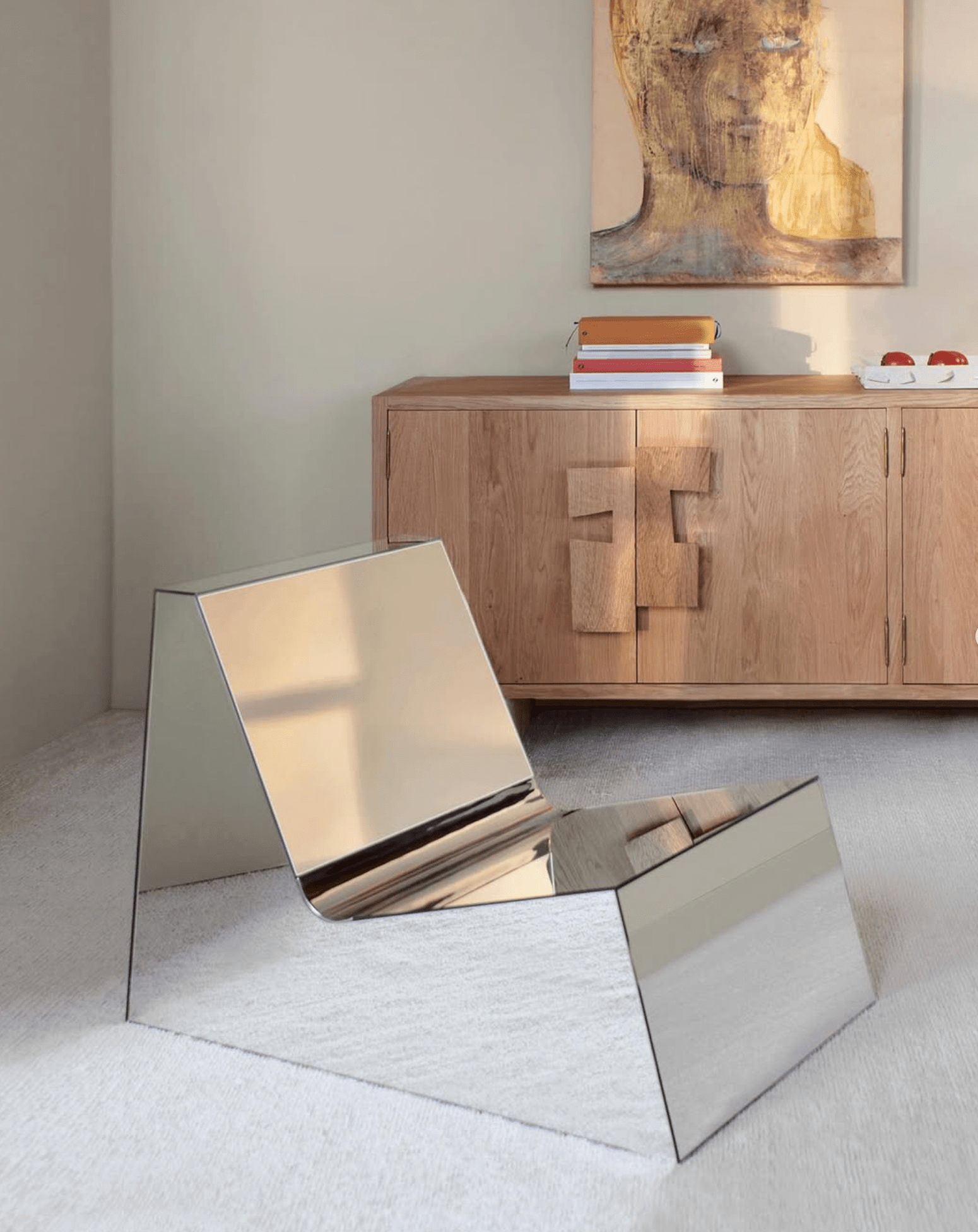 Fauteuil Mirror Lounge Chair – Structure Recouverte de Verre Miroir - Maison Caldeira