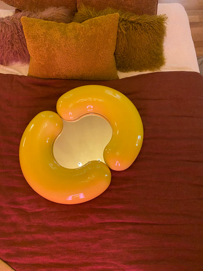 Miroir Zodiac small - Jaune - Moustache - Design Contemporain - Maison Caldeira