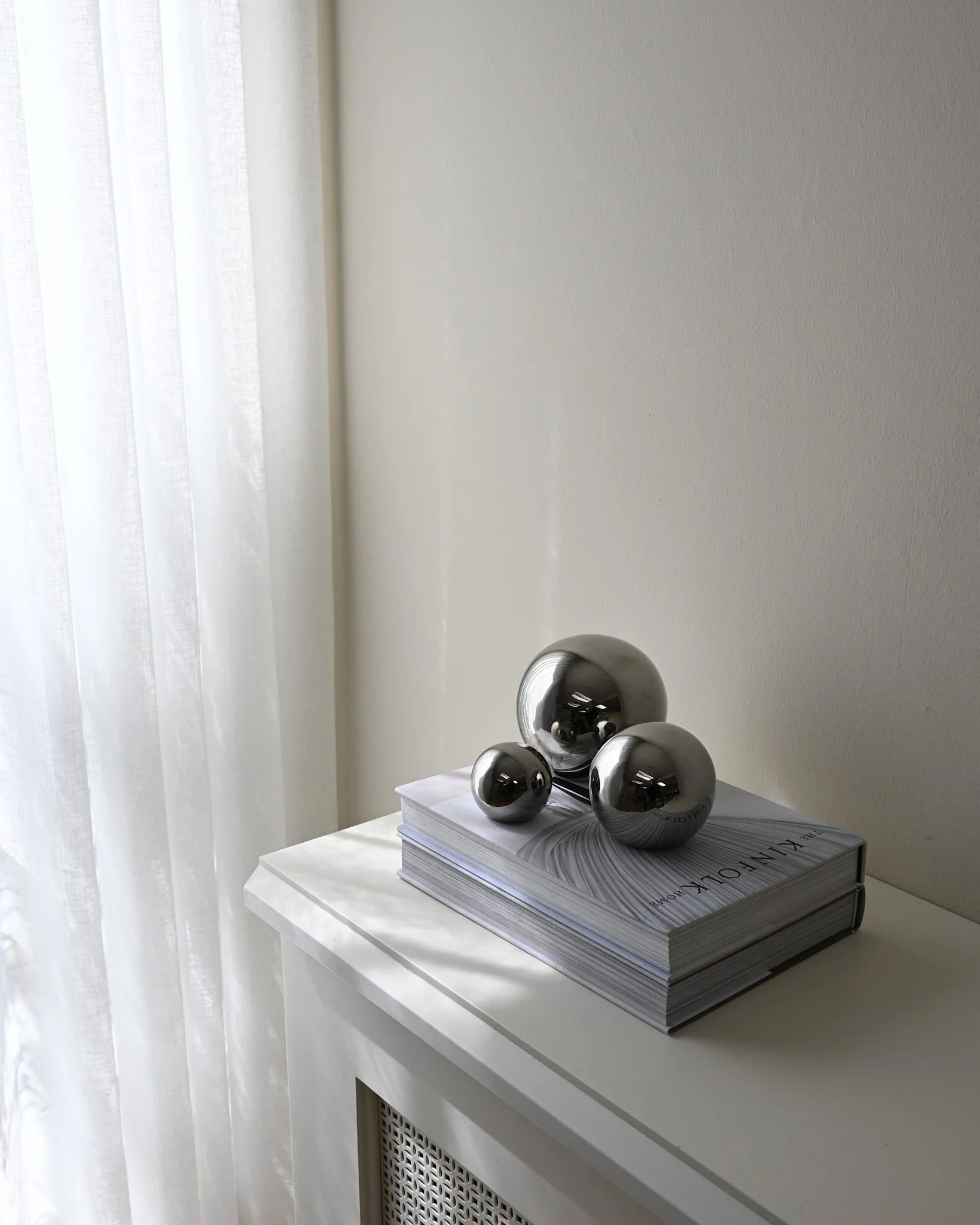 Jeu de 3 boules en céramique - Chrome - Maison Caldeira