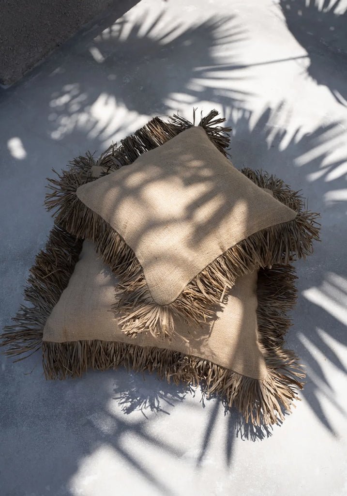 La housse de coussin Jute Bonita - Naturelle - 40x40 - Maison Caldeira