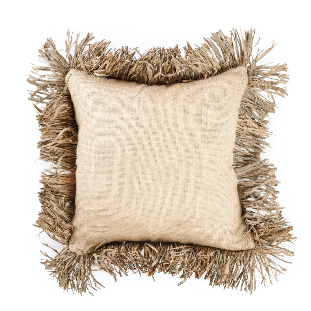 La housse de coussin Jute Bonita - Naturelle - 40x40 - Bazar Bizar - Méditerranée - Maison Caldeira