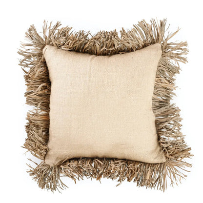 La housse de coussin Jute Bonita - Naturelle - 40x40 - Bazar Bizar - Méditerranée - Maison Caldeira