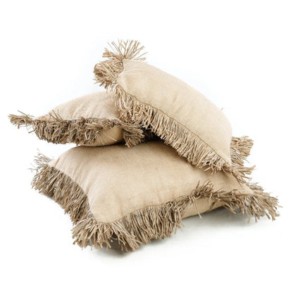 La housse de coussin Jute Bonita - Naturelle - 40x40 - Bazar Bizar - Méditerranée - Maison Caldeira