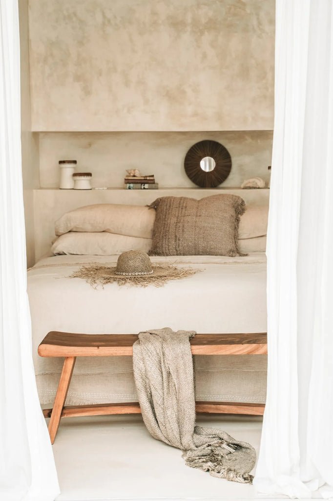 Housse de coussin Oh My Gee - Beige - 60x60 - Bazar Bizar - Méditerranée - Maison Caldeira