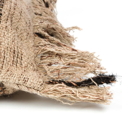 La housse de coussin Oh My Gee - Beige Noir - 35x100 - Bazar Bizar - Méditerranée - Maison Caldeira