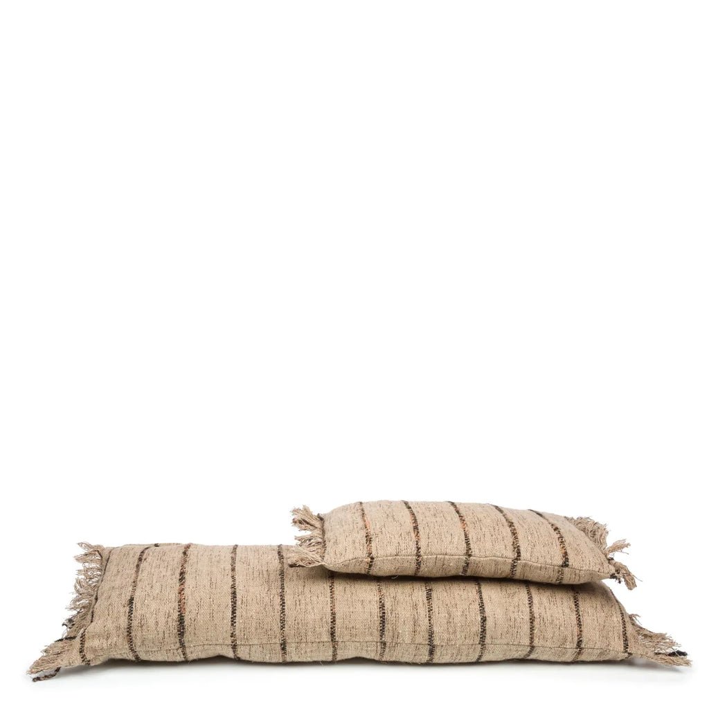 La housse de coussin Oh My Gee - Beige Noir - 35x100 - Bazar Bizar - Méditerranée - Maison Caldeira