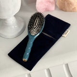 La Pochette "Grande Brosse" Bleu Nuit - Maison Caldeira