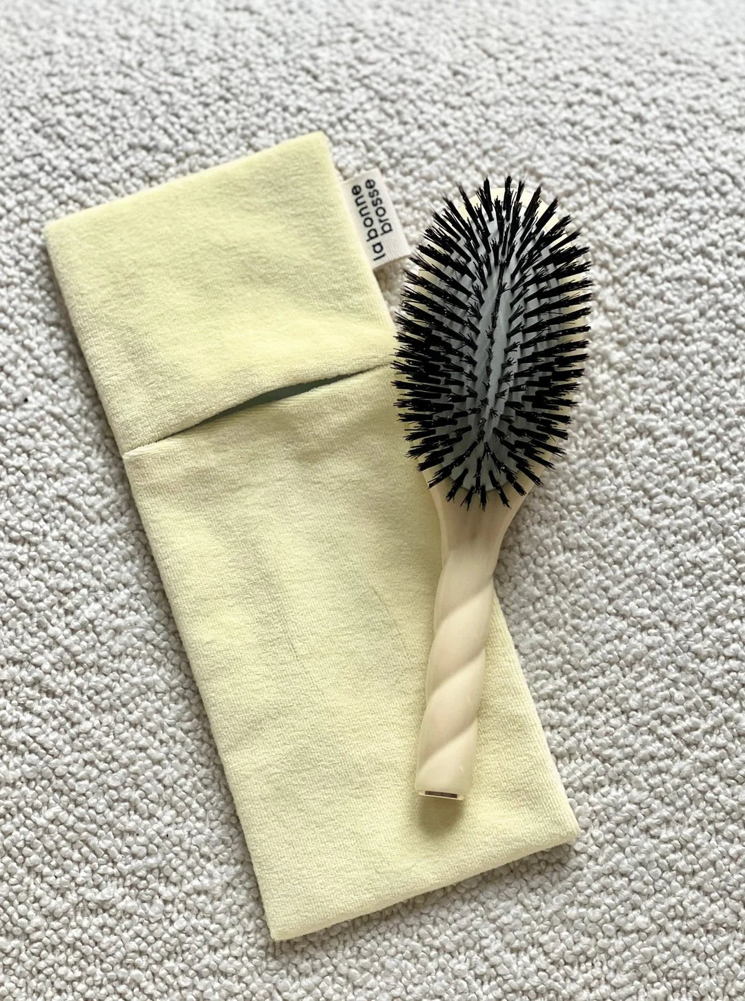 Pochette pour la grande brosse - Ivoire - La bonne brosse - Maison Caldeira