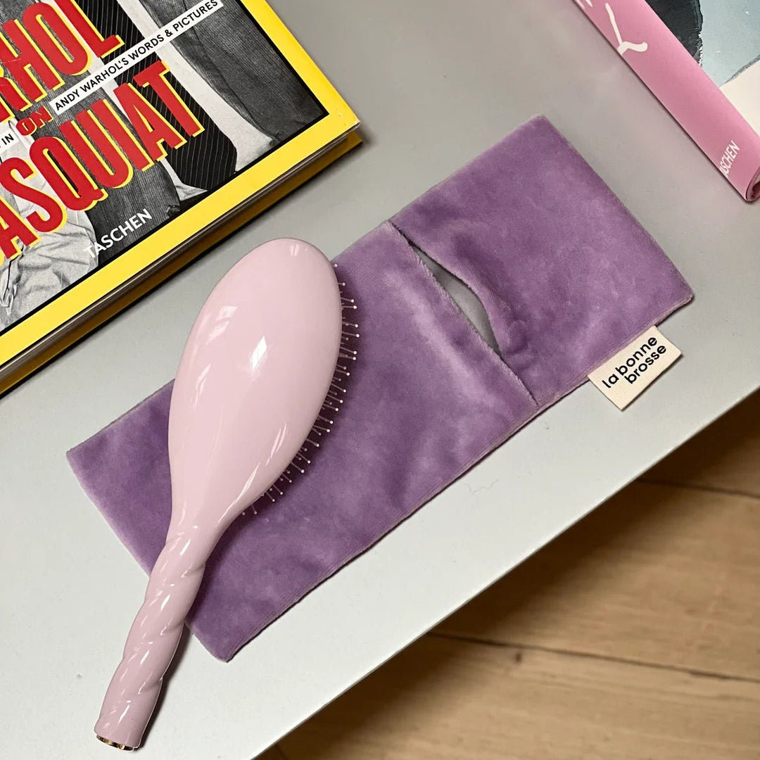 La Pochette "Grande Brosse" Rose Lilas - Maison Caldeira