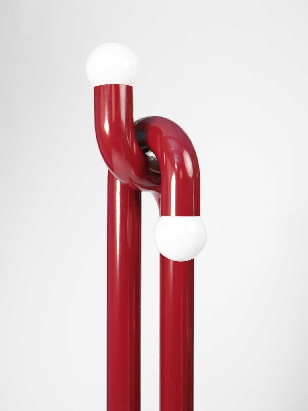 Lampadaire Grande Modulation - Bordeaux - Axel Chay - Design Contemporain - Maison Caldeira