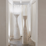 Lampadaire Melides N°1 en Céramique Blanc Cassé - Maison Caldeira