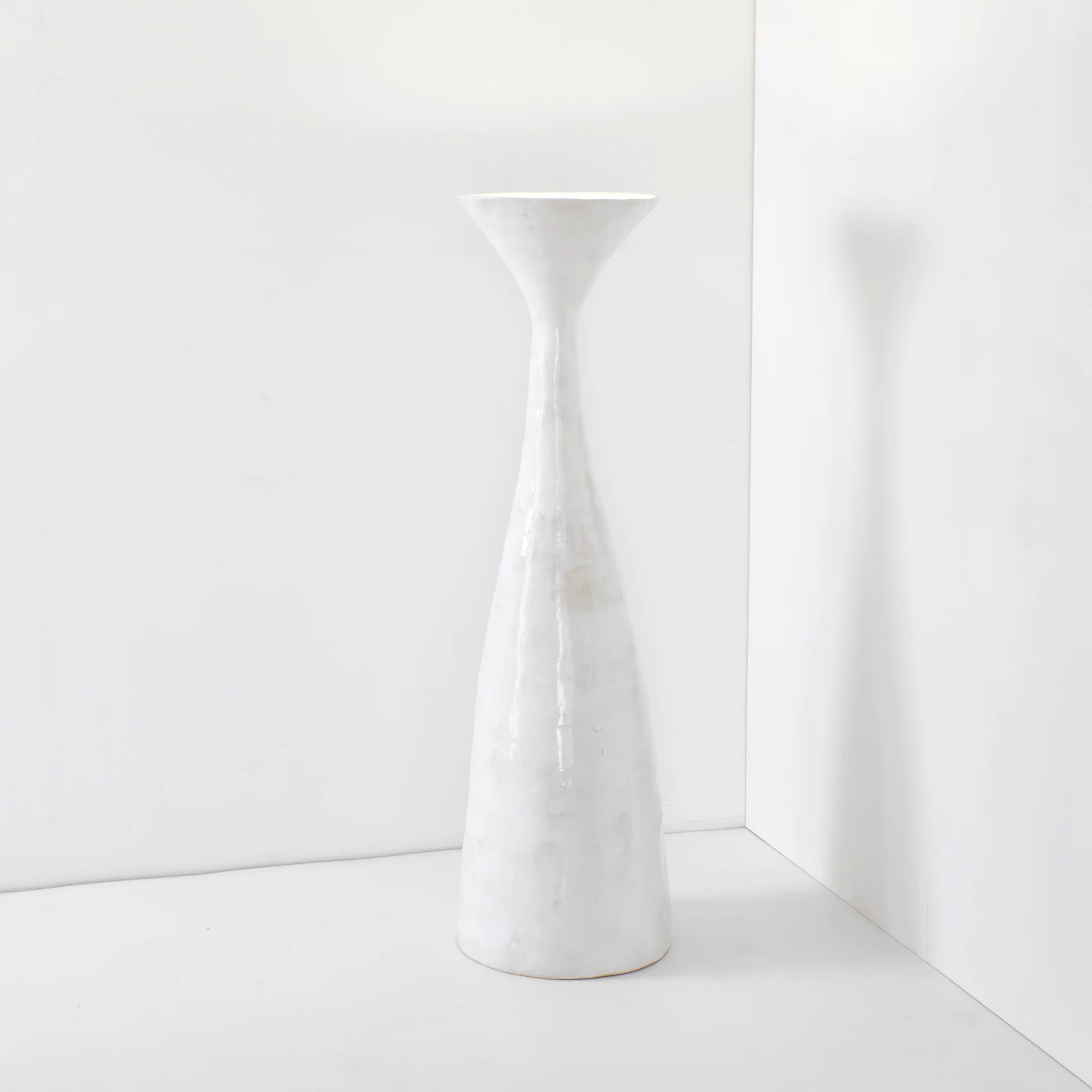 Lampadaire Melides N°1 en Céramique Blanc Cassé - Maison Caldeira