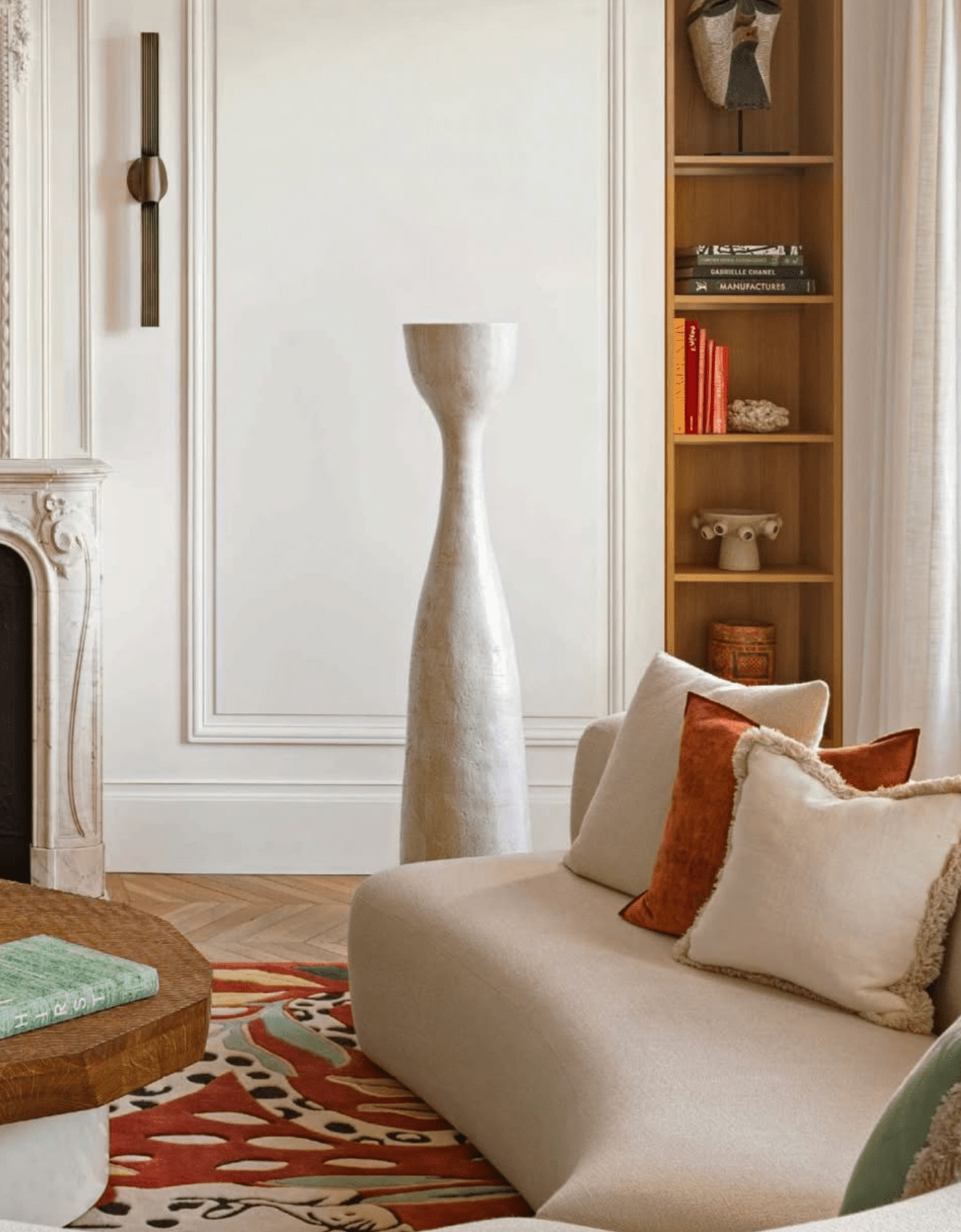 Lampadaire Melides N°3 en Céramique - Blanc cassé - Maison Caldeira