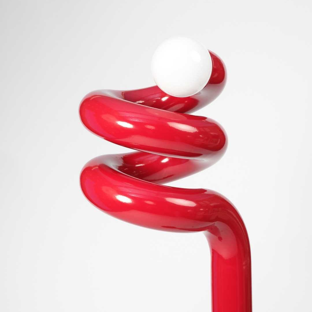 Lampadaire Ressort - Rouge - Maison Caldeira