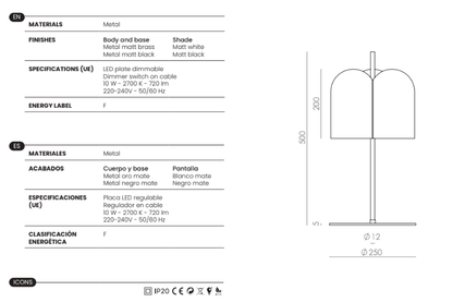 Lampe à poser Oket - Aromas del campo - Caldeira