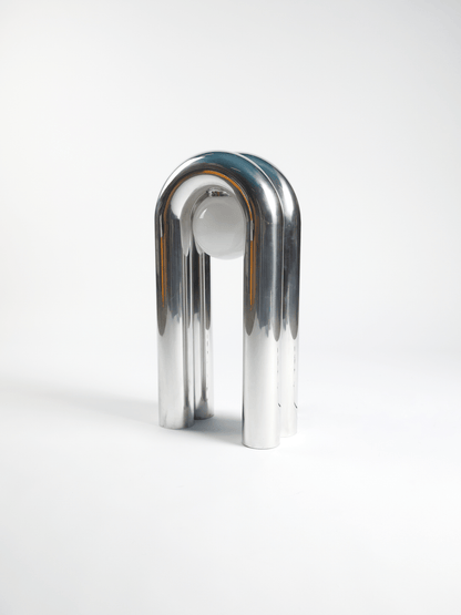 Lampe Arche - Chrome - Axel Chay - Design Contemporain - Maison Caldeira