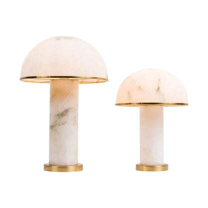 Lampe de table Aragon en albâtre et laiton – Sculpture lumineuse design | Caldeira - Caldeira