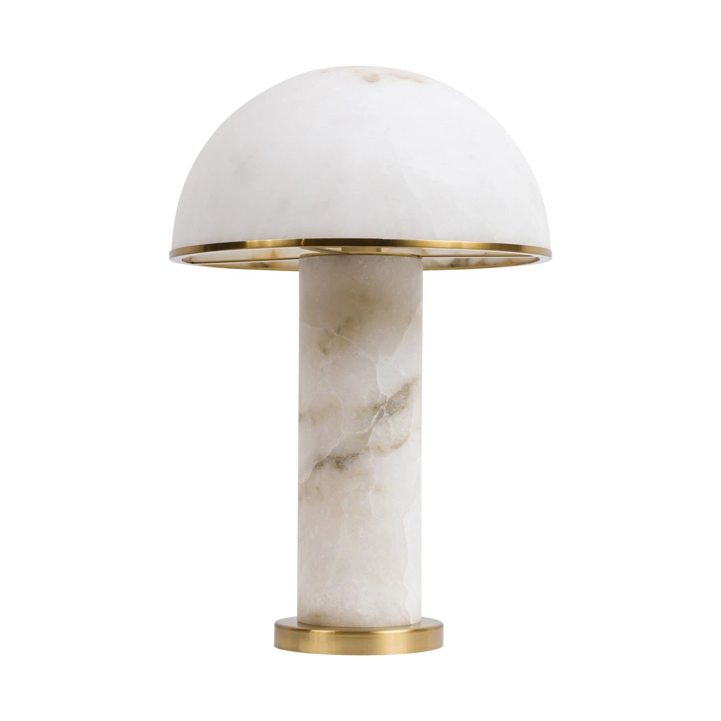 Lampe de table Aragon en albâtre et laiton – Sculpture lumineuse design | Caldeira - Caldeira