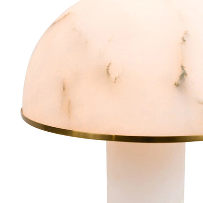 Lampe de table Aragon en albâtre et laiton – Sculpture lumineuse design | Caldeira - Caldeira