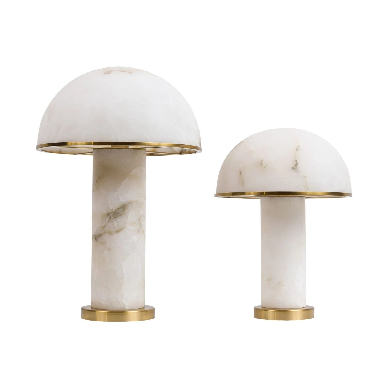 Lampe de table Aragon en albâtre et laiton – Sculpture lumineuse design | Caldeira - Caldeira