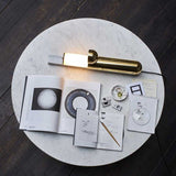 Lampe de table ISP en marbre & laiton - Ilia Sergeevich Potemine - Maison Caldeira