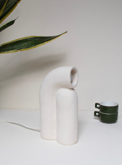 Lampe de table Nour en grès chamotté - Alice Lahana - Méditerranée - Maison Caldeira