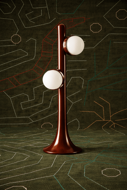 Lampe de table Prickly Pear - Laque Marron - Michaël Koska - Caldeira