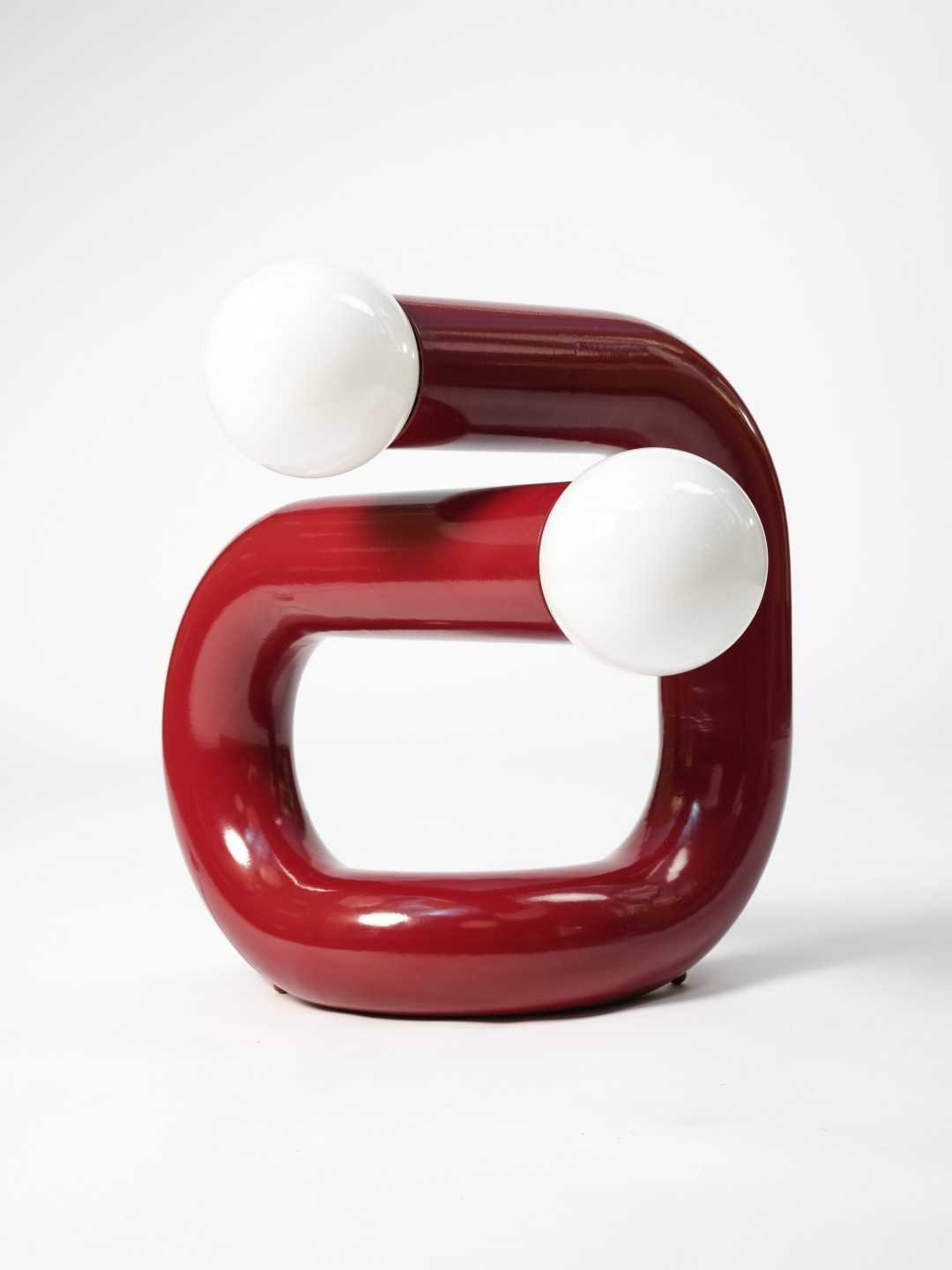 Lampe de table Sphinx - Bordeaux - Axel Chay - Design Contemporain - Maison Caldeira