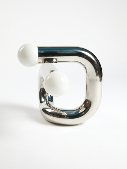 Lampe de table Sphinx - Chrome - Axel Chay - Design Contemporain - Maison Caldeira
