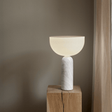 Lampe Kizu x marbre Blanc - LARGE - Maison Caldeira