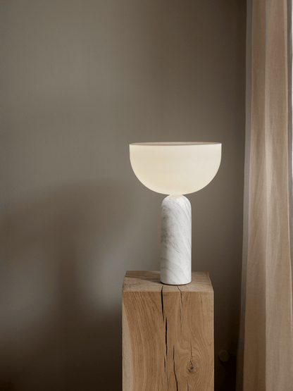 Lampe Kizu x marbre Blanc - LARGE - New works - Scandinave - Maison Caldeira