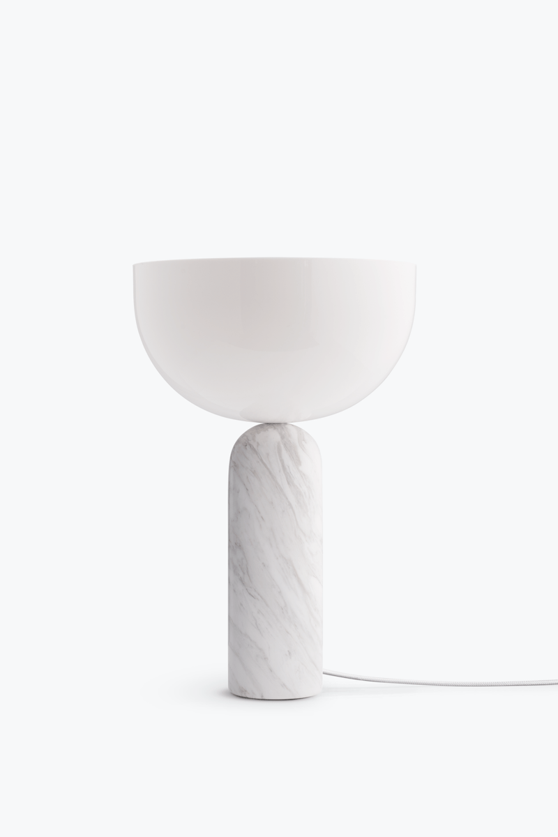 Lampe Kizu x marbre Blanc - LARGE - Maison Caldeira