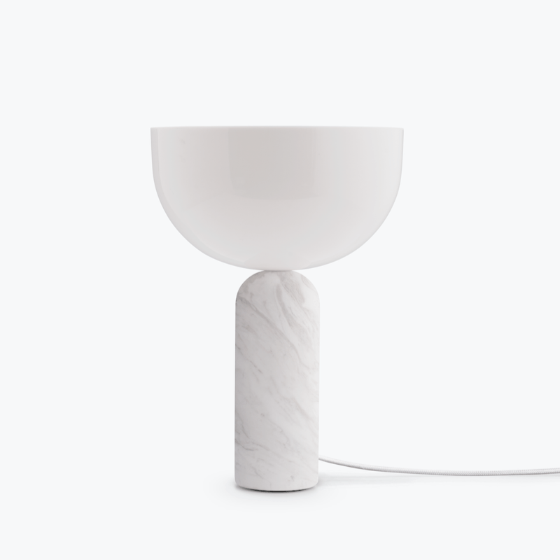 Lampe Kizu x marbre Blanc - SMALL - Maison Caldeira