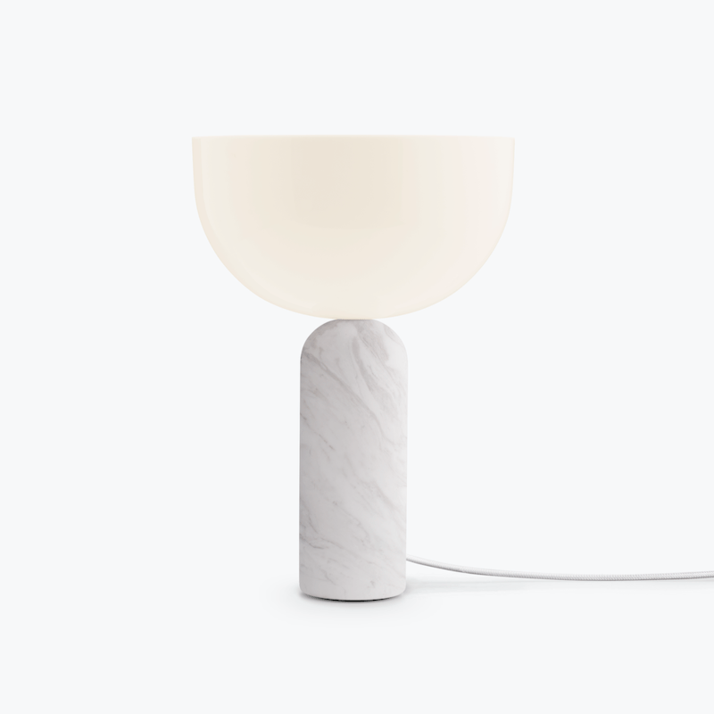 Lampe Kizu x marbre Blanc - SMALL - Maison Caldeira