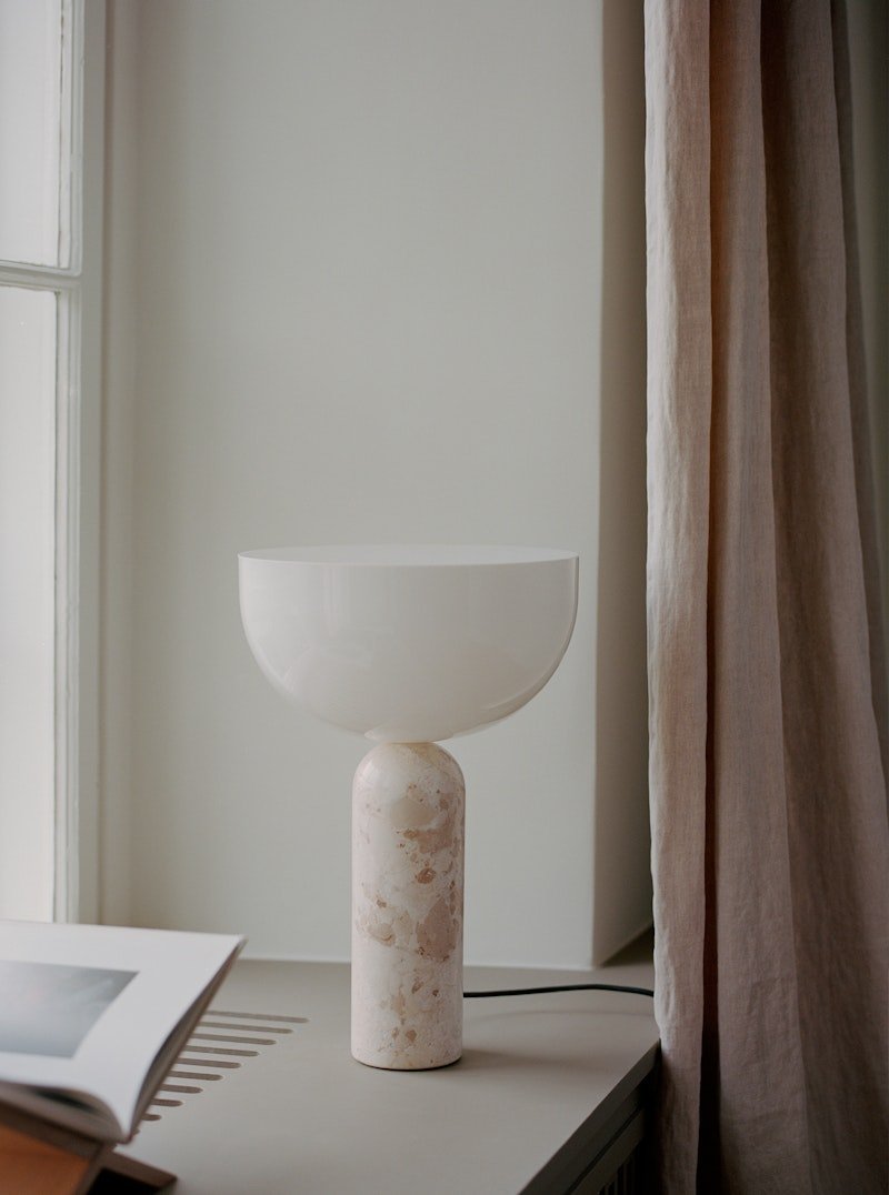 Lampe Kizu x marbre Breccia - LARGE - Maison Caldeira