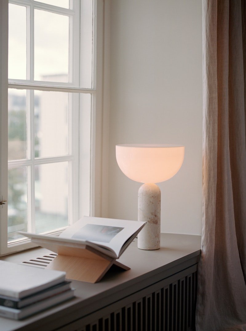 Lampe Kizu x marbre Breccia - LARGE - Maison Caldeira