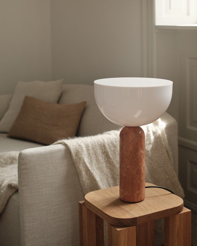 Lampe Kizu x marbre Breccia Pernice - LARGE - Maison Caldeira