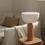 Lampe Kizu x marbre Breccia Pernice - LARGE - Maison Caldeira