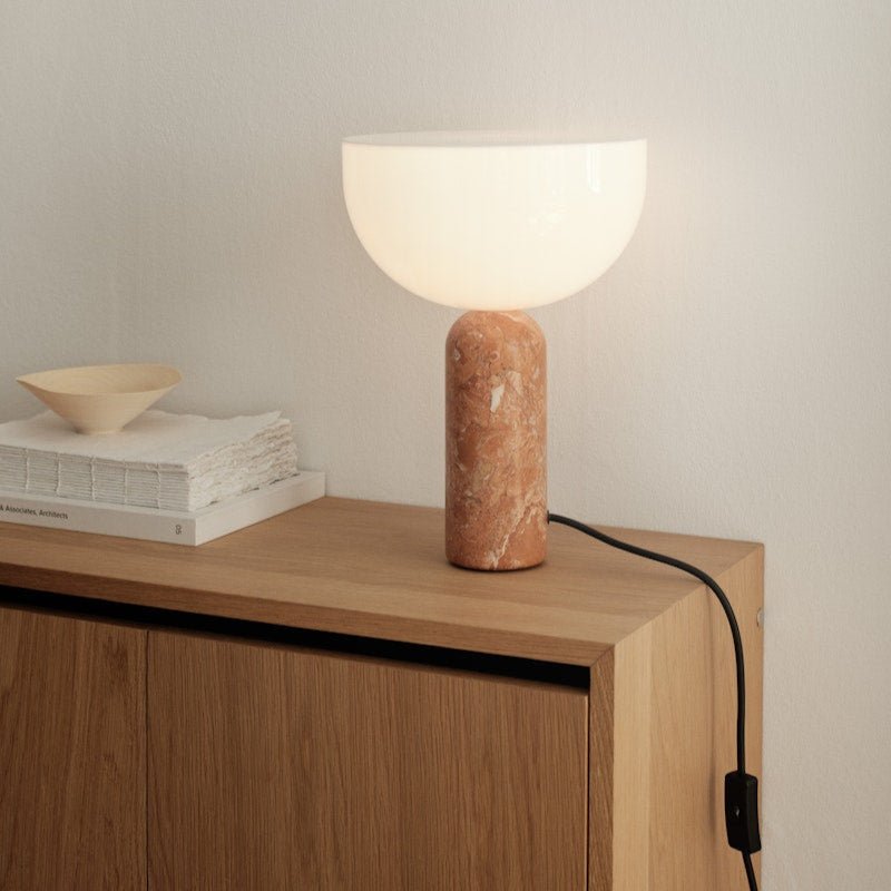 Lampe Kizu x marbre Breccia Pernice - SMALL - Maison Caldeira