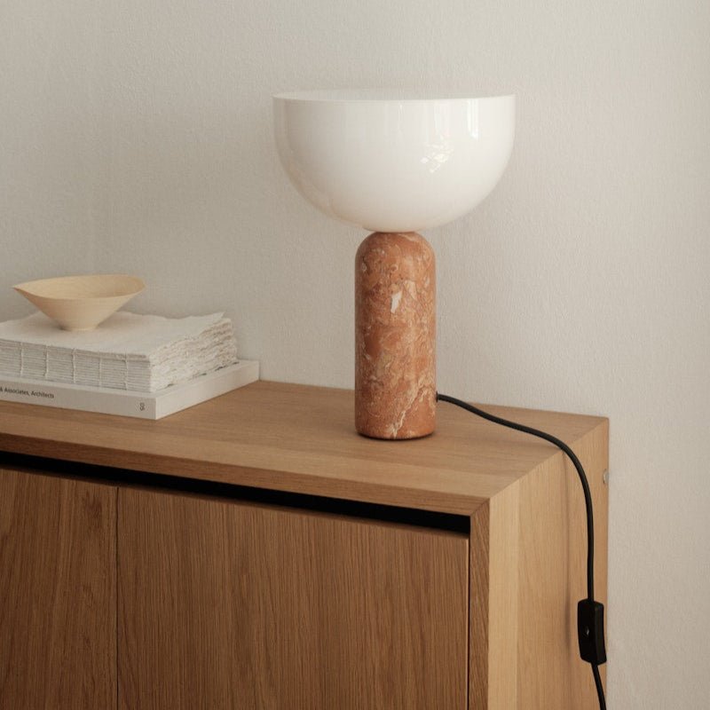 Lampe Kizu x marbre Breccia Pernice - SMALL - New works - Scandinave - Maison Caldeira