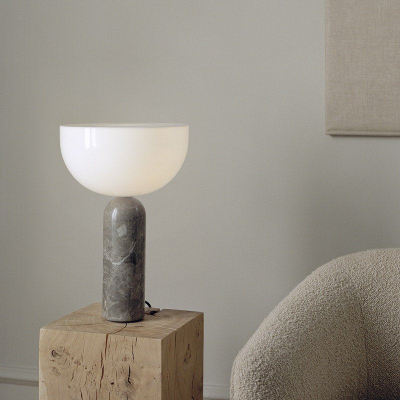 Lampe Kizu x marbre Gris du Marais - LARGE - Maison Caldeira