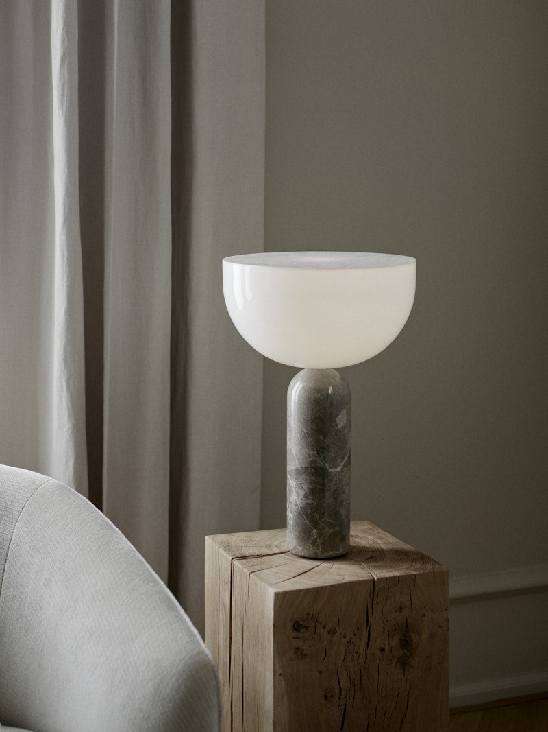 Lampe Kizu x marbre Gris du Marais - LARGE - Maison Caldeira