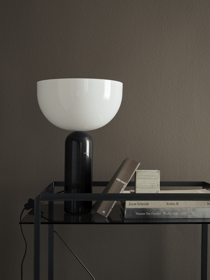 Lampe Kizu x marbre Noir - LARGE - Maison Caldeira