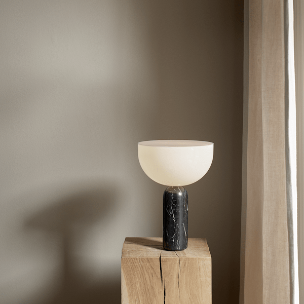 Lampe Kizu x marbre Noir - SMALL - Maison Caldeira