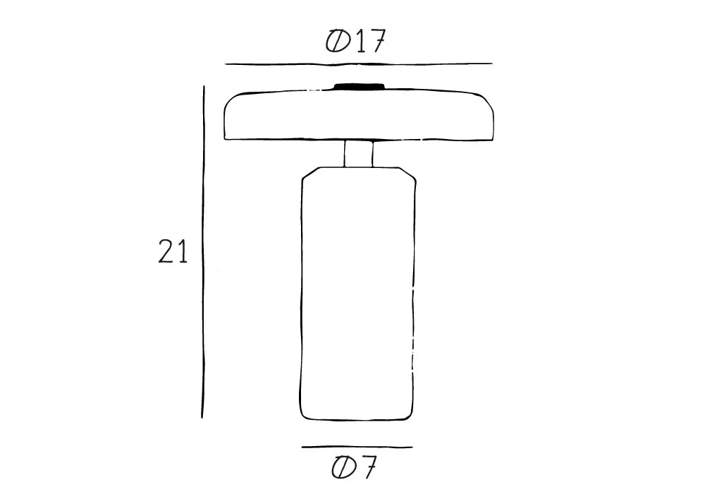 Lampe portable TRIP – Ash Grey Marbre & Verre Soufflé - Caldeira