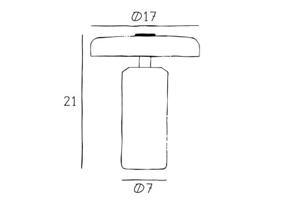 Lampe portable TRIP – Ash Grey Marbre & Verre Soufflé - Caldeira